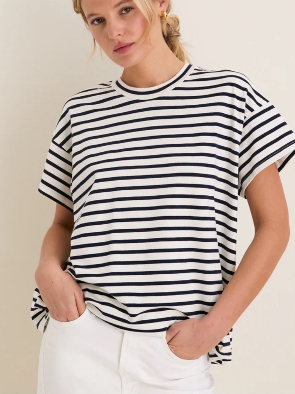 Tuckernuck Presley Striped Boyfriend Tee